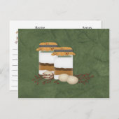 Cookie Mix Rezept Card Postkarte (Vorne/Hinten)