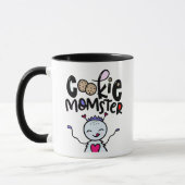 Cookie Momster, handgezogen Tasse (Links)