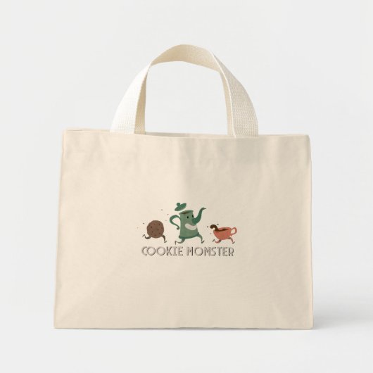 Cookie Momster Mini Stoffbeutel (Vorne)