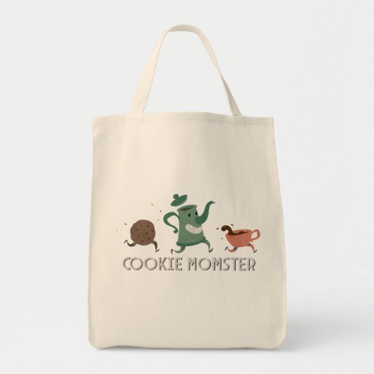 Cookie Momster Tote Bag Tragetasche (Vorne)