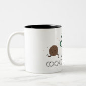 Cookie Momster Zweifarbige Tasse (Links)