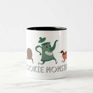 Cookie Momster Zweifarbige Tasse