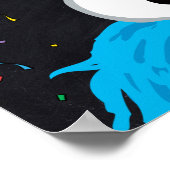 Cookie Monster | 1. Geburtstag - Meilenstein Poster (Ecke)