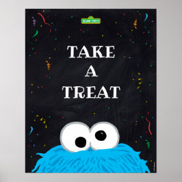 Cookie Monster | 1. Geburtstag Nehmen Sie eine Lec Poster