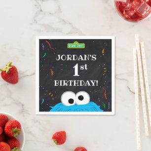 Cookie Monster   1. Geburtstag Serviette