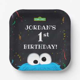 Cookie Monster | 1st Birthday Pappteller