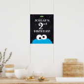 Cookie Monster | 2. Geburtstag Begrüßung Poster (Küche)