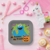 Cookie Monster | Alle Leckereien, keine Tricks! Pappteller (Party)