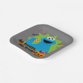 Cookie Monster | Alle Leckereien, keine Tricks! Pappteller (Gewinkelt)