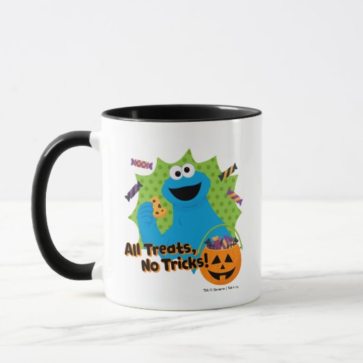 Cookie Monster | Alle Leckereien, keine Tricks! Tasse (Links)
