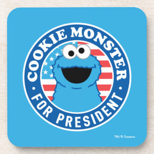 Cookie Monster als Präsident Getränkeuntersetzer