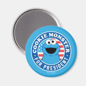 Cookie Monster als Präsident Magnet (Vorderseite/Rückseite)