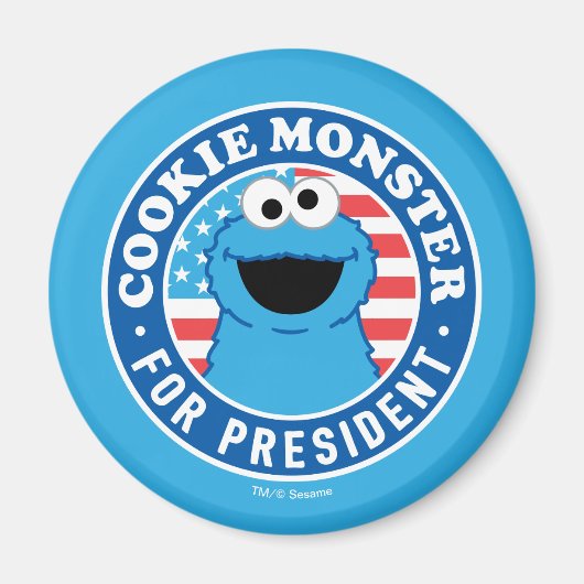 Cookie Monster als Präsident Magnet (Vorne)