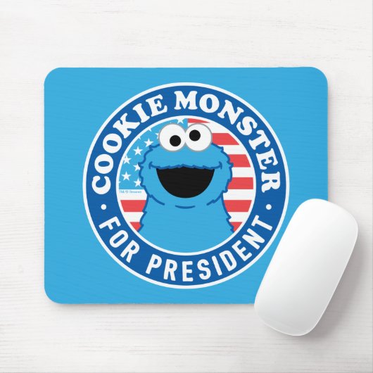 Cookie Monster als Präsident Mousepad (Mit Mouse)