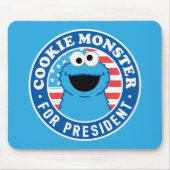 Cookie Monster als Präsident Mousepad (Vorne)