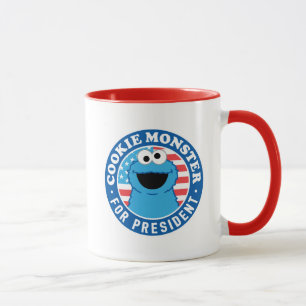 Cookie Monster als Präsident Tasse