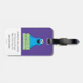 Cookie Monster Art Gepäckanhänger (Rückseite horizontal)