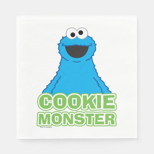 Cookie Monster Art Serviette (Vorderseite)