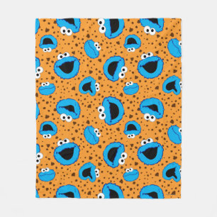 Cookie-Monster auf Cookie-Muster Fleecedecke