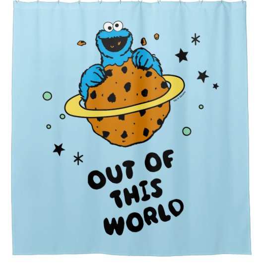 Cookie Monster | Aus dieser Welt Duschvorhang (Vorderseite)