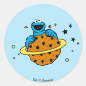 Cookie Monster | Aus dieser Welt Runder Aufkleber (Vorderseite)