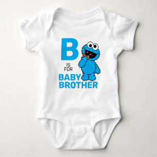 Cookie Monster B ist für Baby Brother Baby Strampler