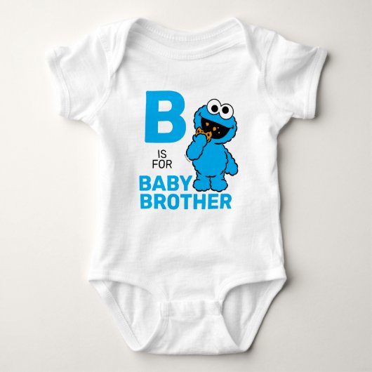 Cookie Monster | B ist für Baby Brother Baby Strampler (Vorderseite)