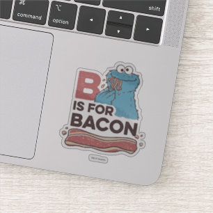 Cookie Monster B ist für Bacon Aufkleber
