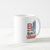 Cookie Monster | B ist für Bacon Kaffeetasse (VorderseiteRechts)