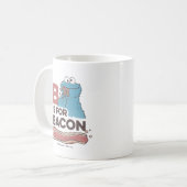 Cookie Monster | B ist für Bacon Kaffeetasse (Vorderseite Links)