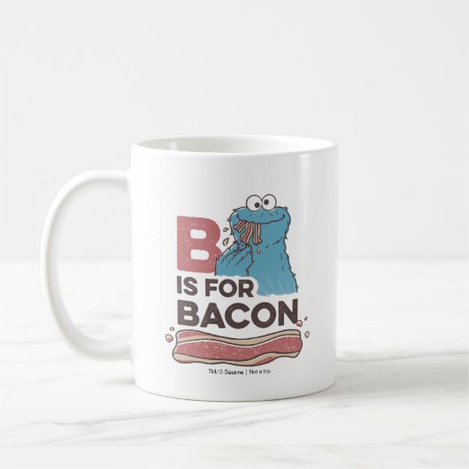 Cookie Monster | B ist für Bacon Kaffeetasse (Links)