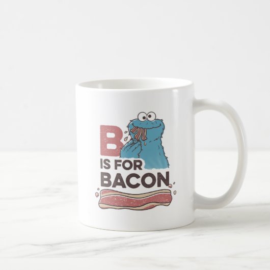 Cookie Monster | B ist für Bacon Kaffeetasse (Rechts)