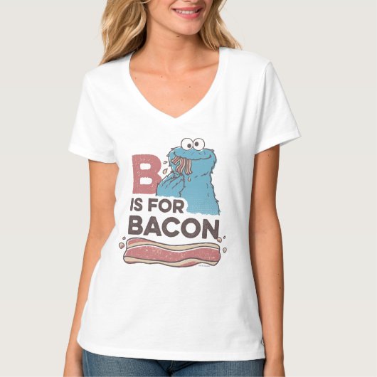 Cookie Monster | B ist für Bacon T-Shirt (Vorderseite)