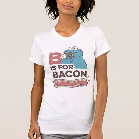 Cookie Monster | B ist für Bacon T-Shirt (Vorderseite)