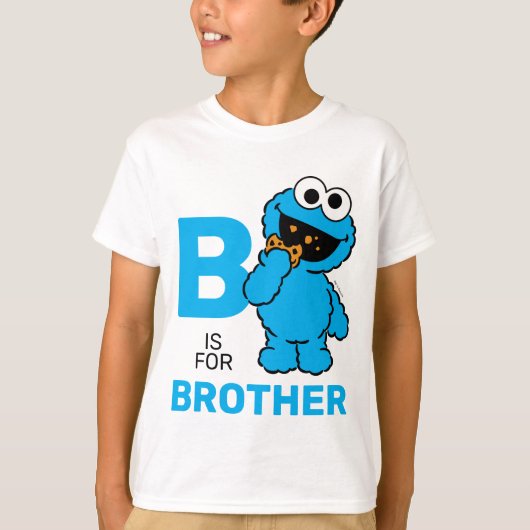 Cookie Monster | B ist für Brother T-Shirt (Vorderseite)