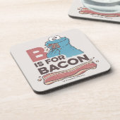 Cookie Monster | B steht für Bacon Getränkeuntersetzer (Linke Seite)