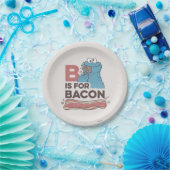 Cookie Monster | B steht für Bacon Pappteller (Party)