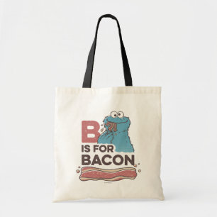 Cookie Monster   B steht für Bacon Tragetasche