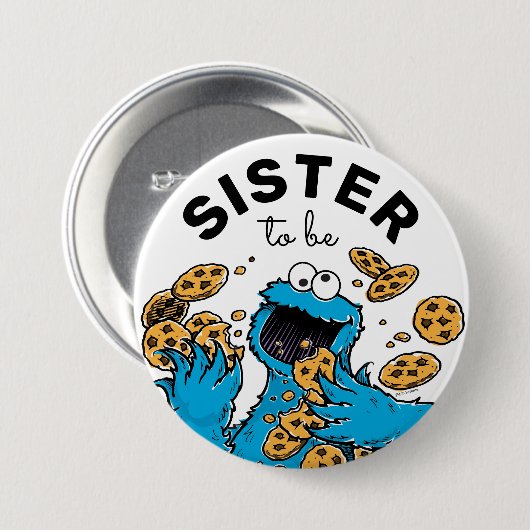 Cookie Monster Baby Duschbox Button (Vorne & Hinten)