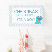 Cookie Monster Baby Dusche Banner (Insitu)