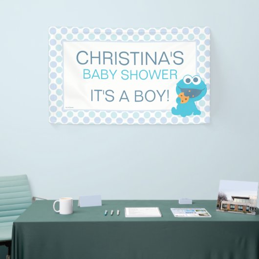 Cookie Monster Baby Dusche Banner (Messeveranstaltung)