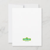 Cookie Monster Baby Dusche Dankeskarte (Rückseite)