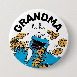 Cookie Monster Baby Dusche Oma zu sein Button