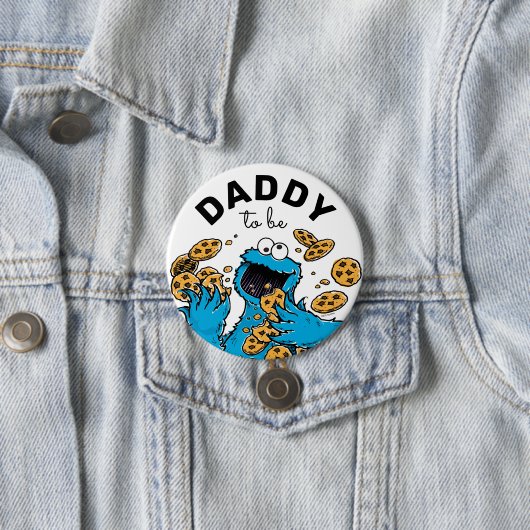 Cookie Monster Baby Shower Daddy zu sein Button (Beispiel)