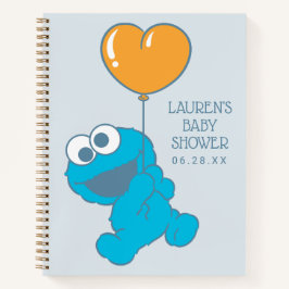 Cookie Monster Baby Shower Guest & Gift List Notizblock
