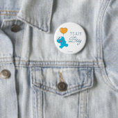 Cookie Monster Baby Shower Team Boy Button (Beispiel)