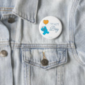 Cookie Monster Baby Shower Team Junge Button (Beispiel)
