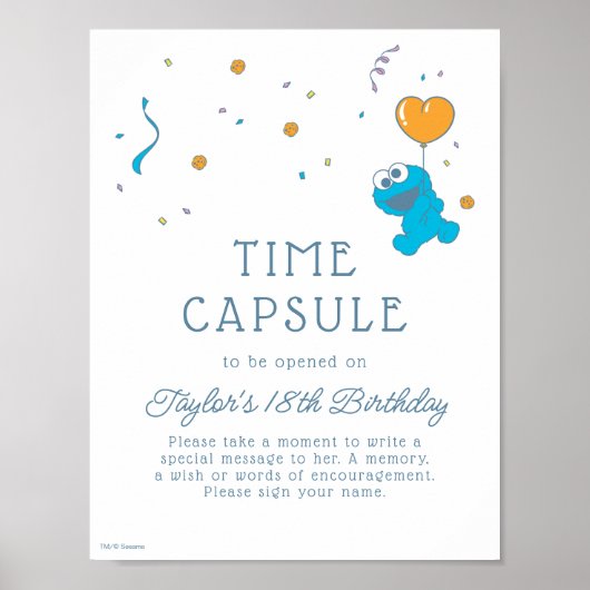 Cookie Monster Baby Showzeit Kapsel Zeichen Poster (Vorne)