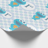 Cookie Monster | Baby's First Birthday Geschenkpapier (Ecke)