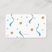 Cookie Monster Balloon Geschenkregister Platzkarte (Rückseite)